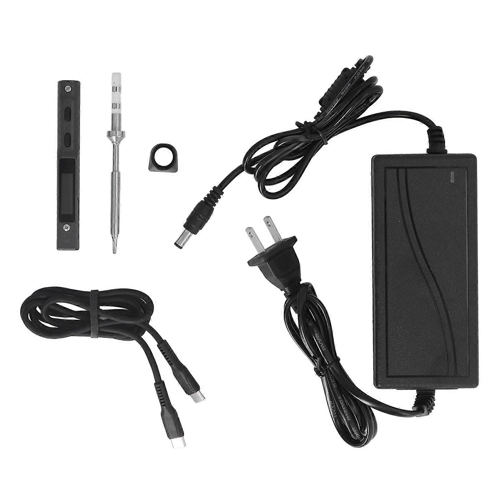 MINIWARE Electric Soldering Kit ABS Intelligent Mini Temperature Adjustable Soldering Iron DC9‑24V