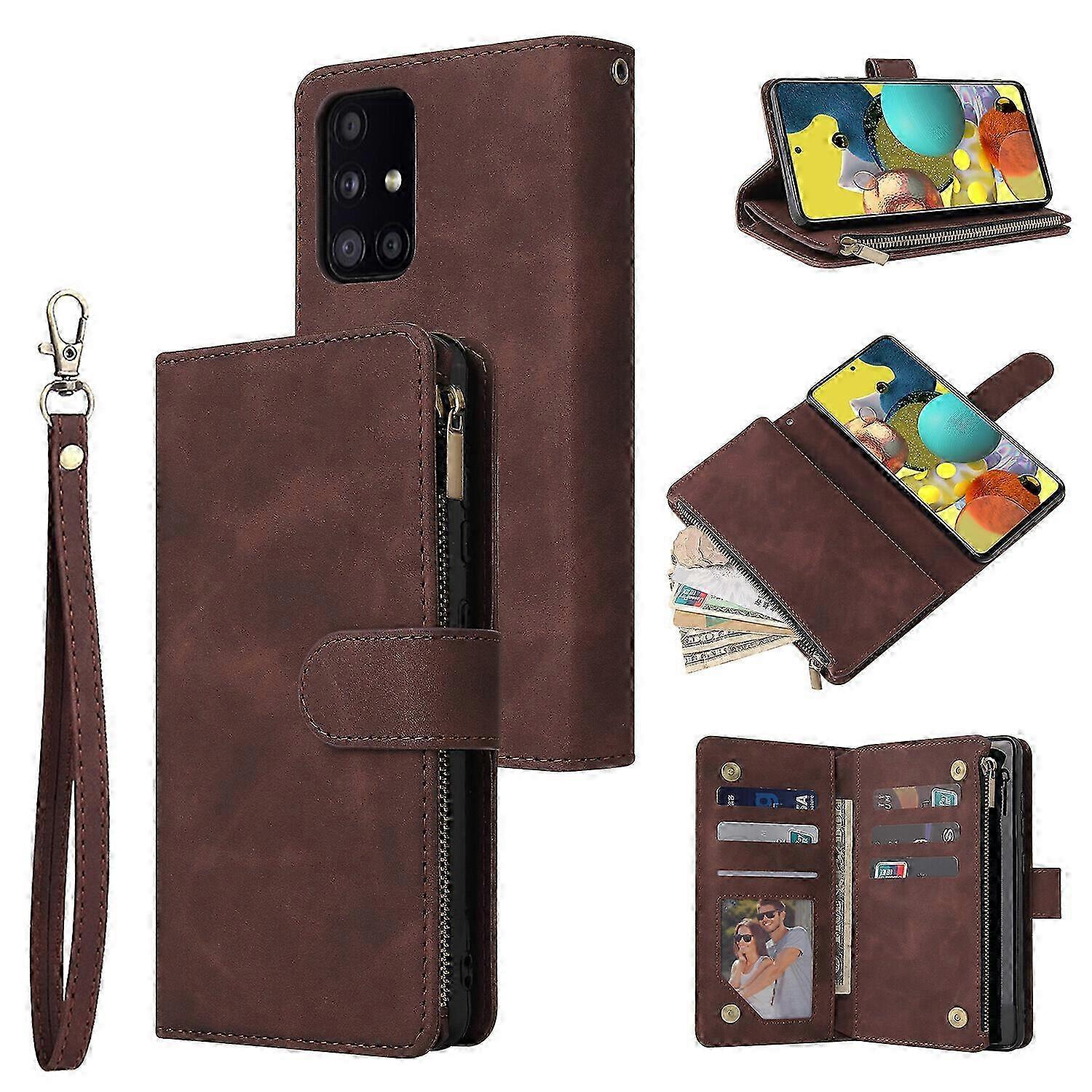 Case for Samsung Galaxy A52 5G/4G Leather Magnetic Handbag Zipper P...