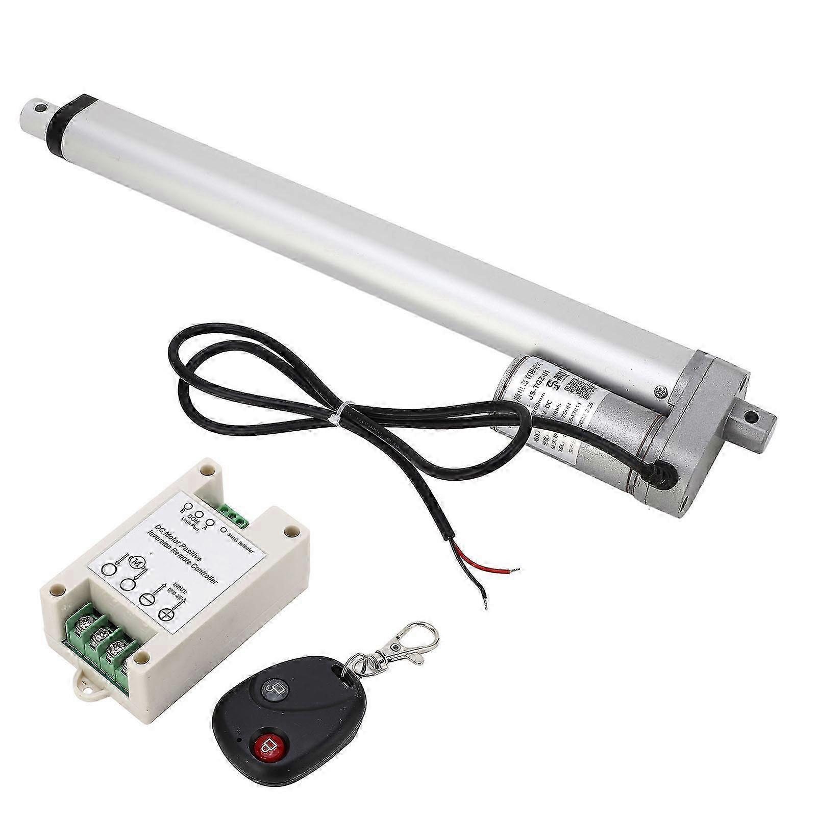 Linear Electric 300mm 750n Alloy Electric With Switch 24v Linear Remote Kit