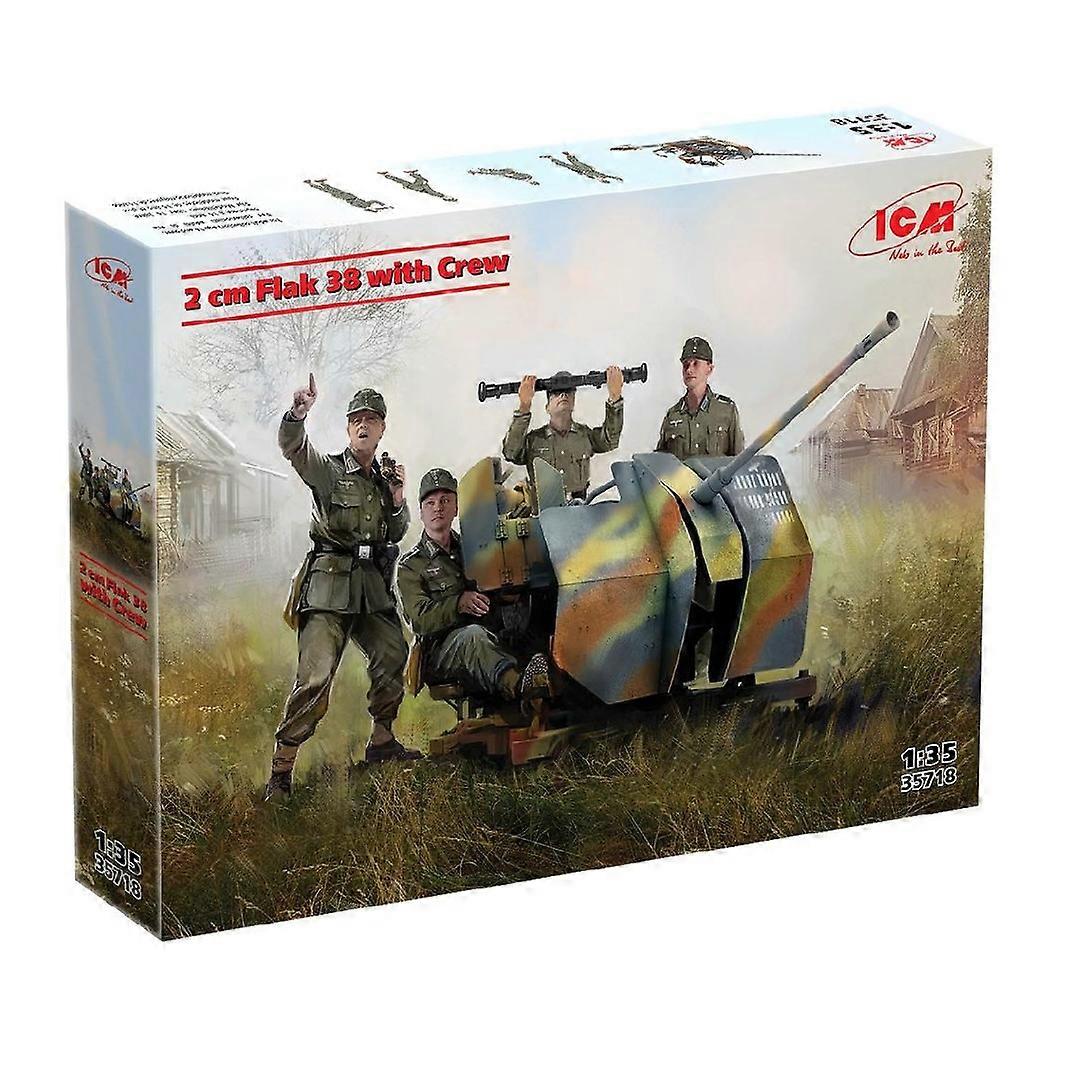 ICM Flak 38 With 4 Crew Figures Model Kit