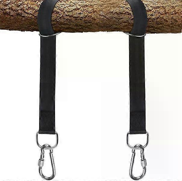 Swing hanging accessories, 2 nylon straps with screw lock hooks