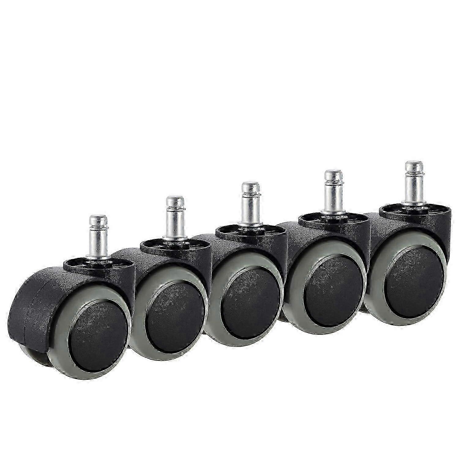 Replacement caster wheels for IKEA office chairs - 5-Pack heavy duty casters with smooth rolling (10mm x 22mm)