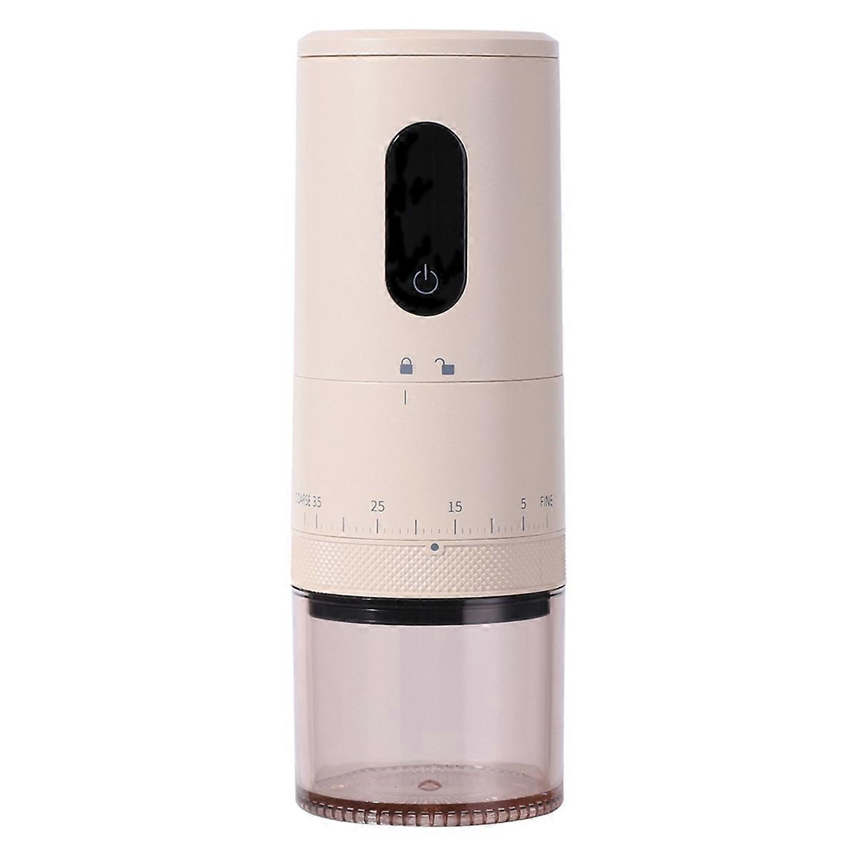 Portable Coffee Grinder Electric Burr Coffee Grinder with Adjustable Grind Settings for Traveling Camping Office A