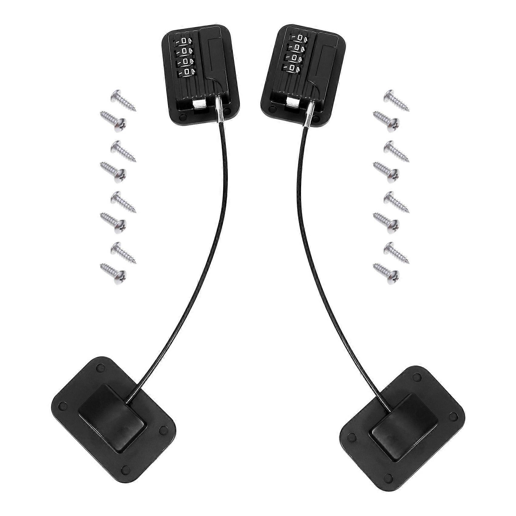 2 Pack Refrigerator Lock Combination Coded,Fridge Lock Safe, Child Safety Cabinet Window Locks, Bab