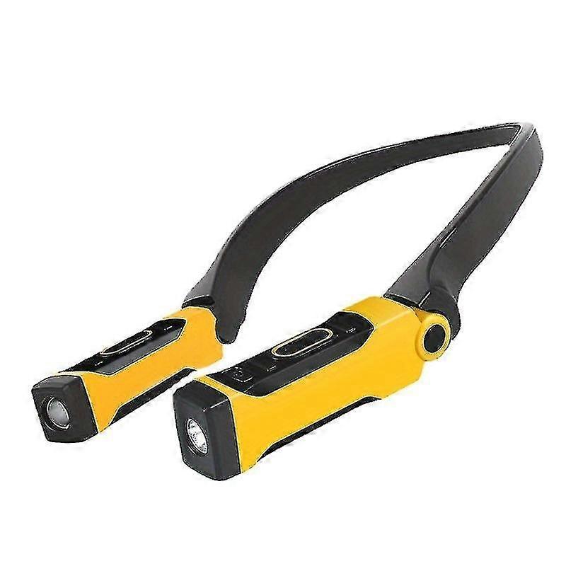 Neck charging led reading light - two levels of brightness, perfect for reading, weaving, camping, a