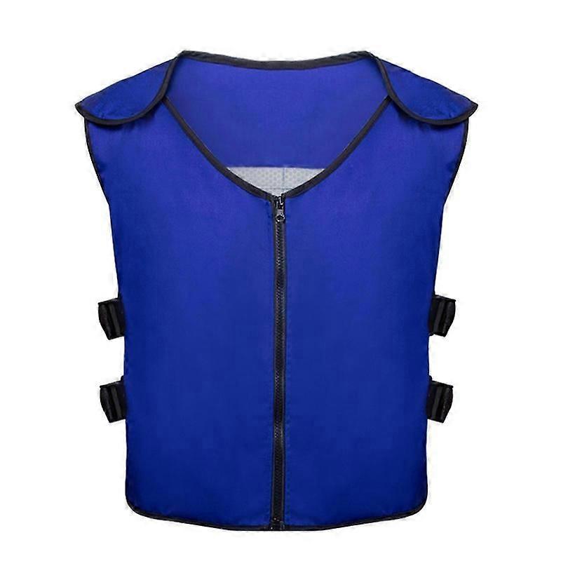 cooling vest with ice packs for summer heat relief at work