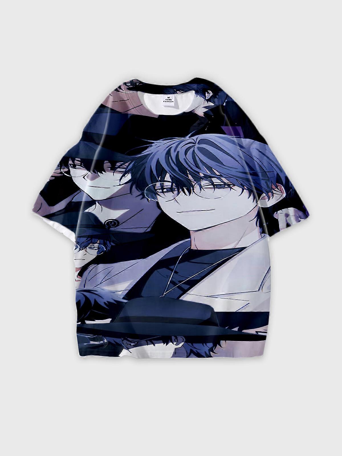 T-Shirt Short Sleeve Round Neck, Summer Casual Loose Graphic Tee, Unisex The Link Click W602