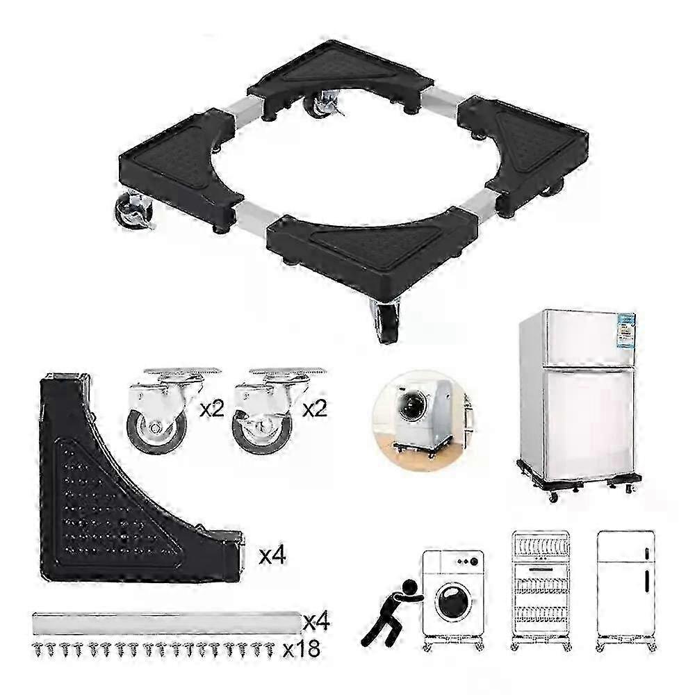 Adjustable base, movable stand, adjustable refrigerator, washing machine, furniture