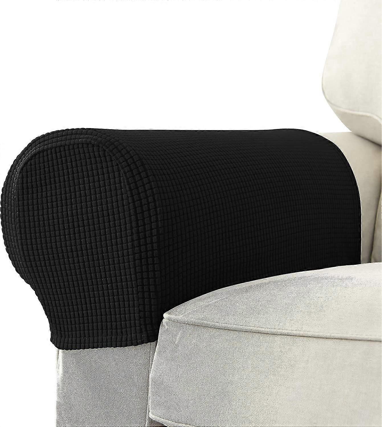 Conjunto de 2 capas de poltrona de poltrona de sofá jacquard