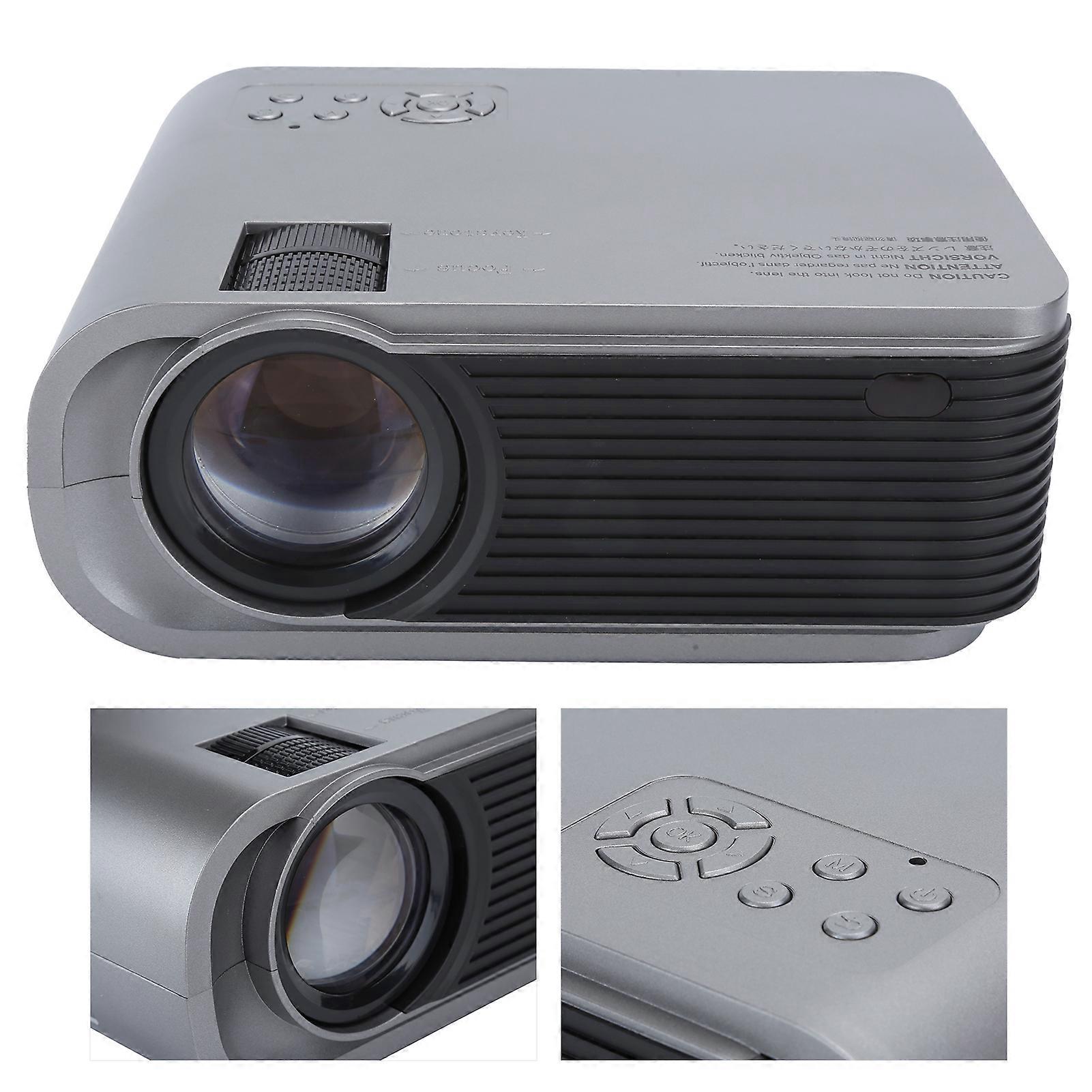 Mini Portable LED Projector H89 Silver 1280x720P 1GB+8GB Android