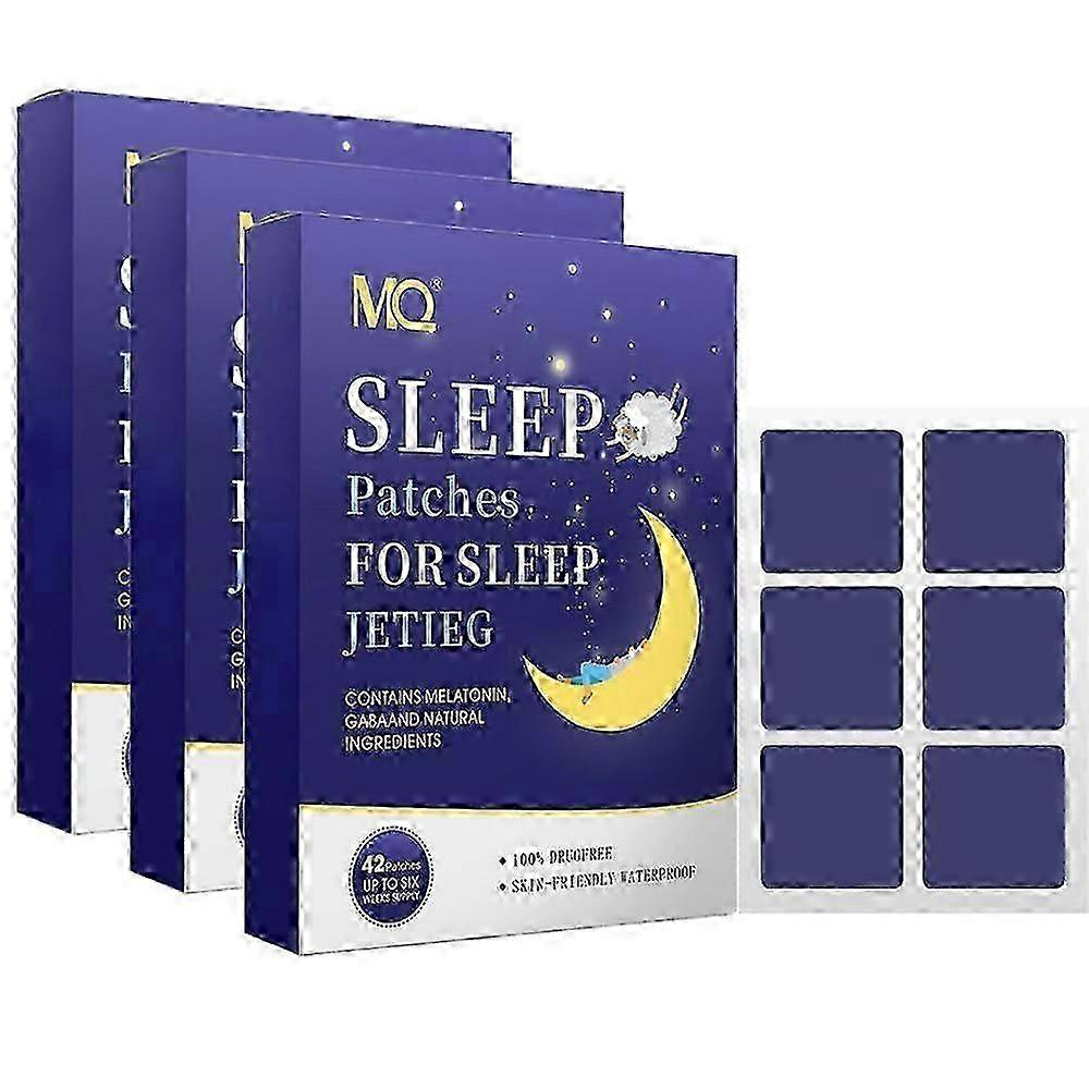 Adult Sleep Patch Set: 42-126 Pcs Natural Herbal Remedy, Easy to Apply Solution for Quality Sleep