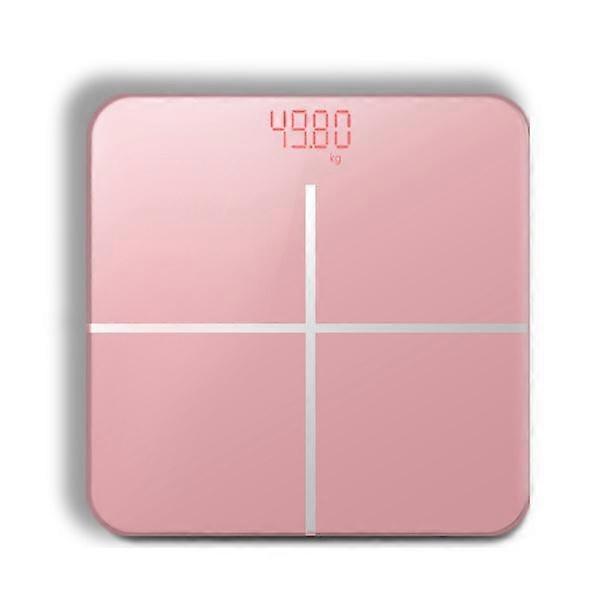 Bathroom Body  Scale LCD USB Charging(Pink)
