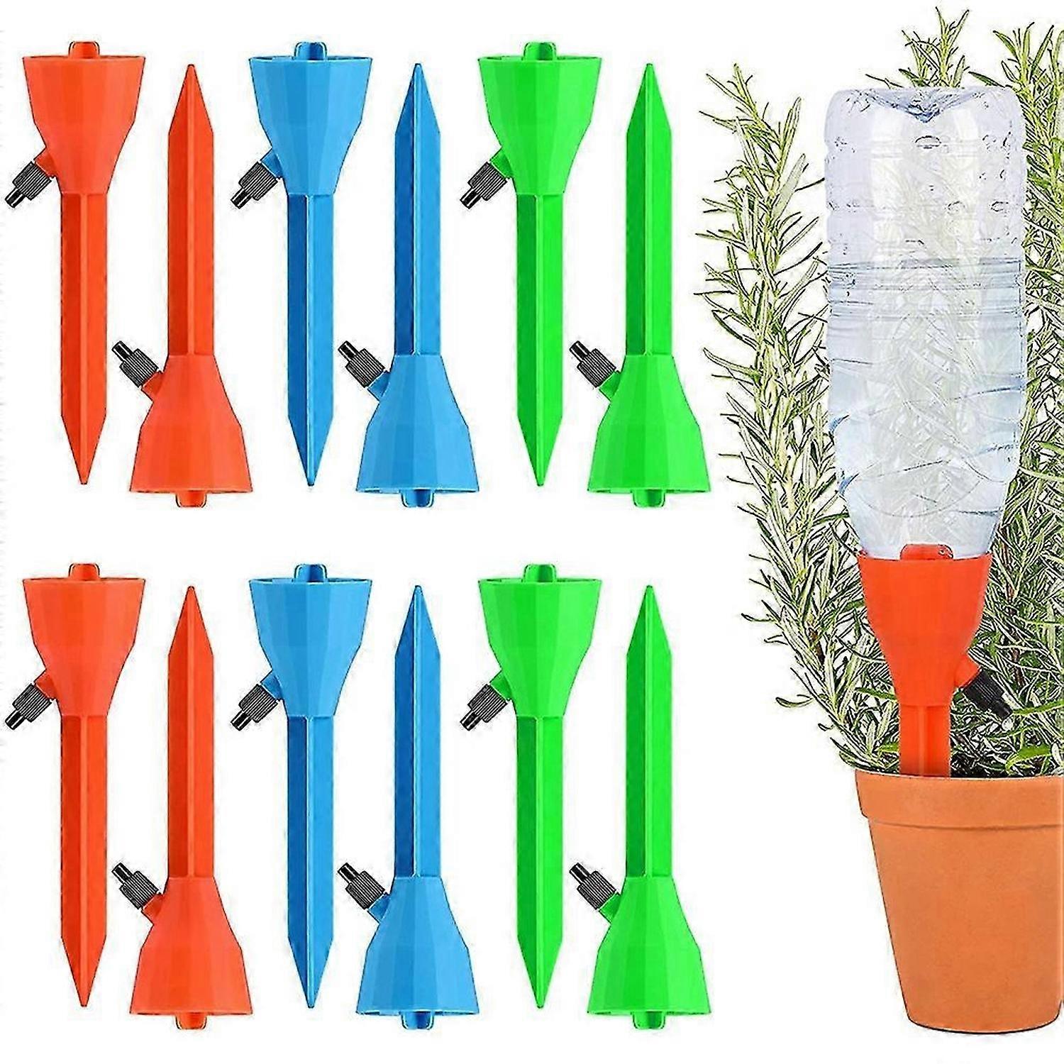 12PCS Self Plant Watering Spikes System with Release Control Valve