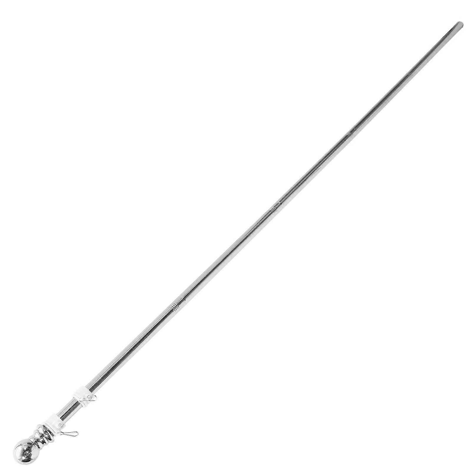 1 Set Stainless Steel Flagpole Outdoor Rotation Flag Pole Rotation Flag Pole Stable Flag Pole for Garden