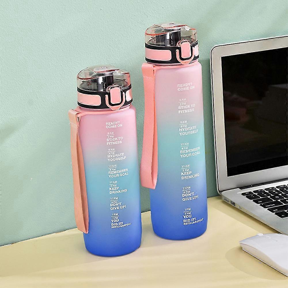 Sandblasting Texture Space Cups Gradient Color Thick Water Bottle for Outdoors 2025