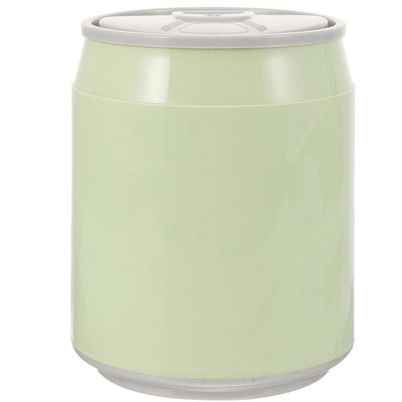 Office Mini Trash Bin Plastic Wastebasket for Table Use 4Pcs Green Garbage Can
