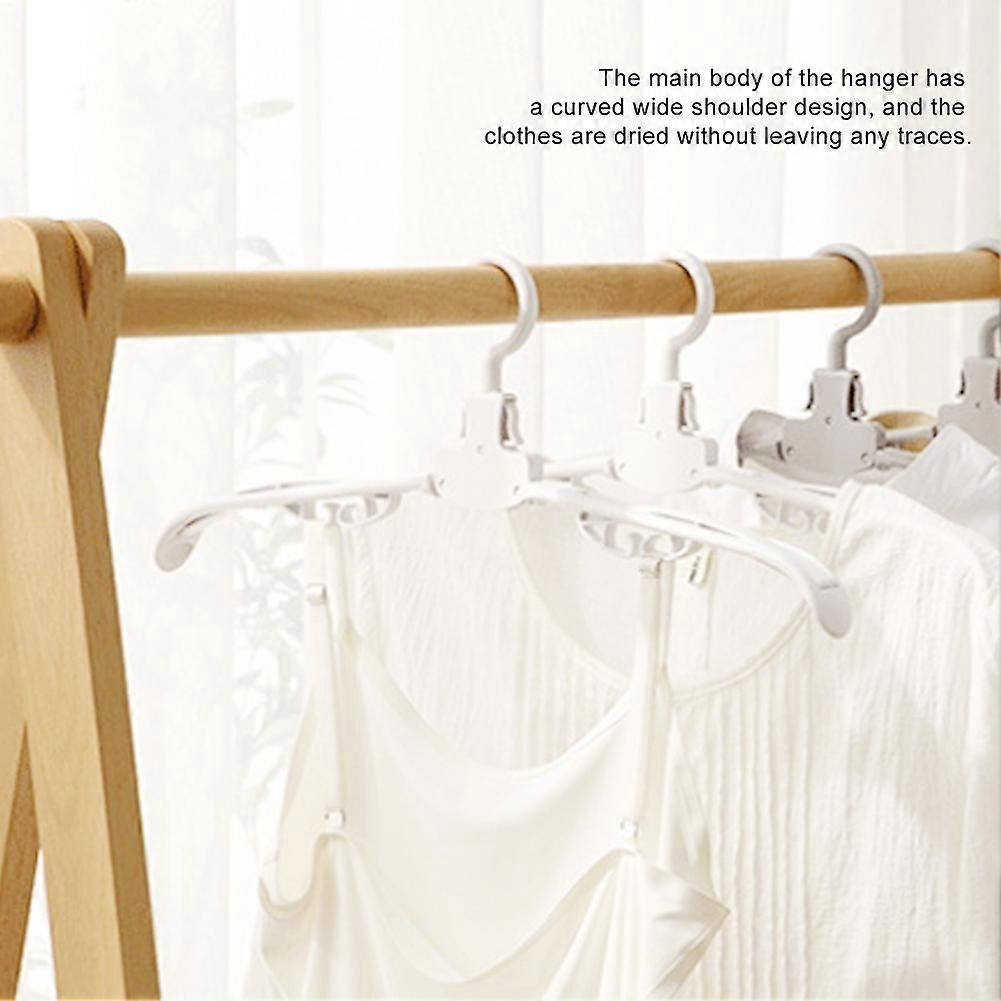 Foldable White Multi-Function Drying Hanger Rack 44x14cm Thick