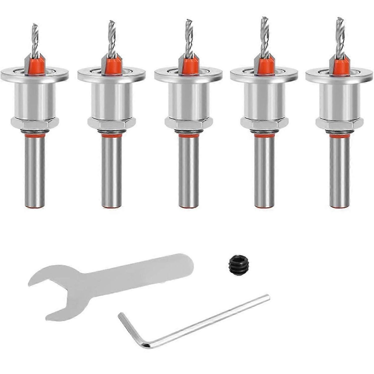 5 PCS Countersink Drill Bit Set, Countersink Drill Bit Set