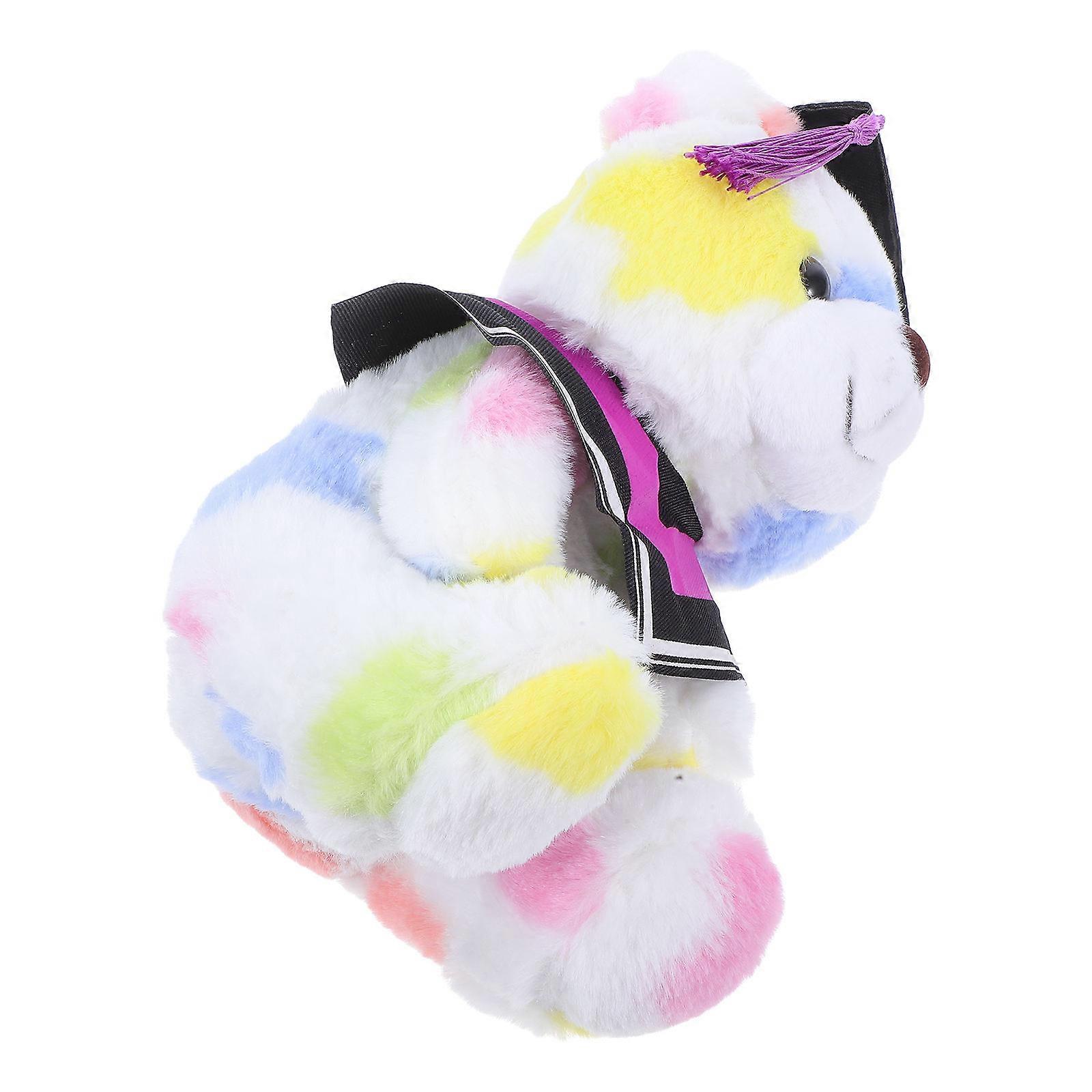 Graduation Bear Plush Soft Commemorative Plush for Decoration 2Pcs
