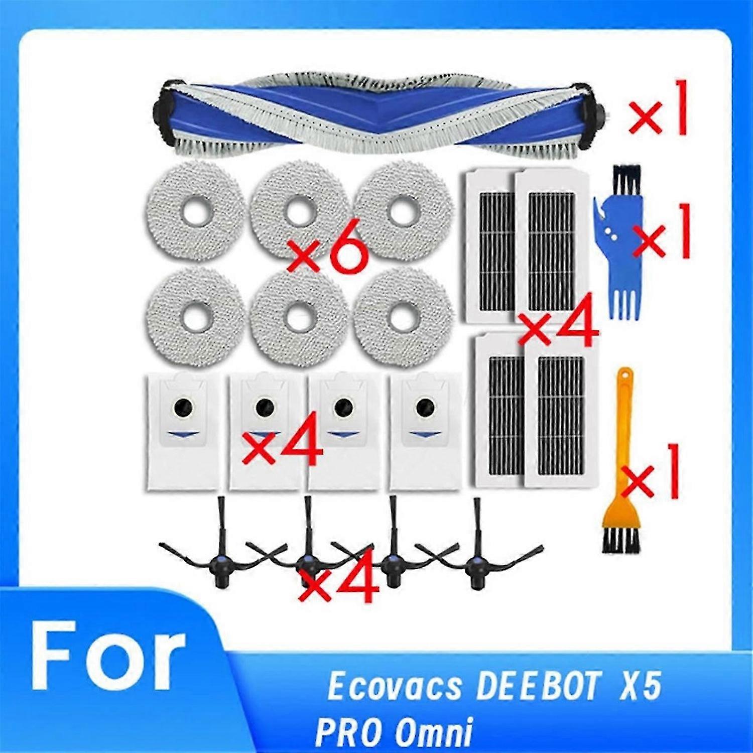 Replacement Parts for X5 PRO Omni Robot Vacuum