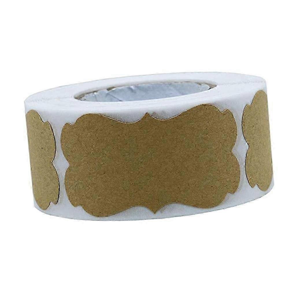 1 Roll Stickers Blank Gift Label Adhesive Tags DIY Baking Gifts Bag Decor