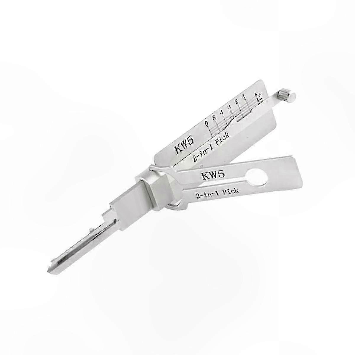 Dual-Function Lock Pick Tool for KW5 Door Locks - Professional Manual Lock Opener