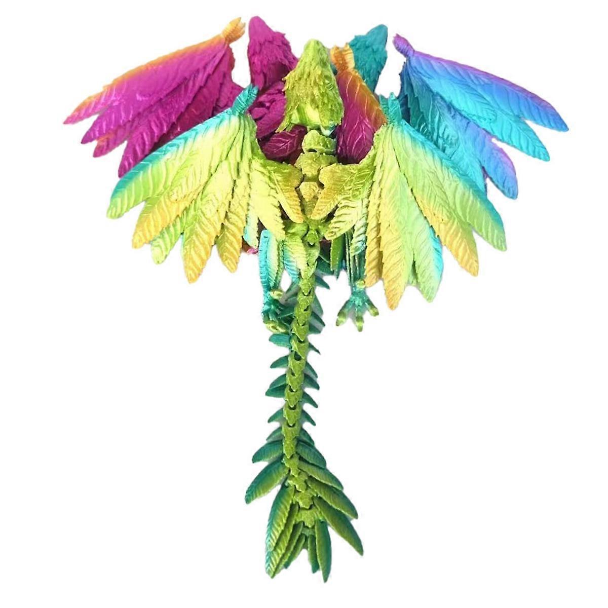 Dynamic Crystal Dragon 3D Printed Articulated Dragon,Random Color