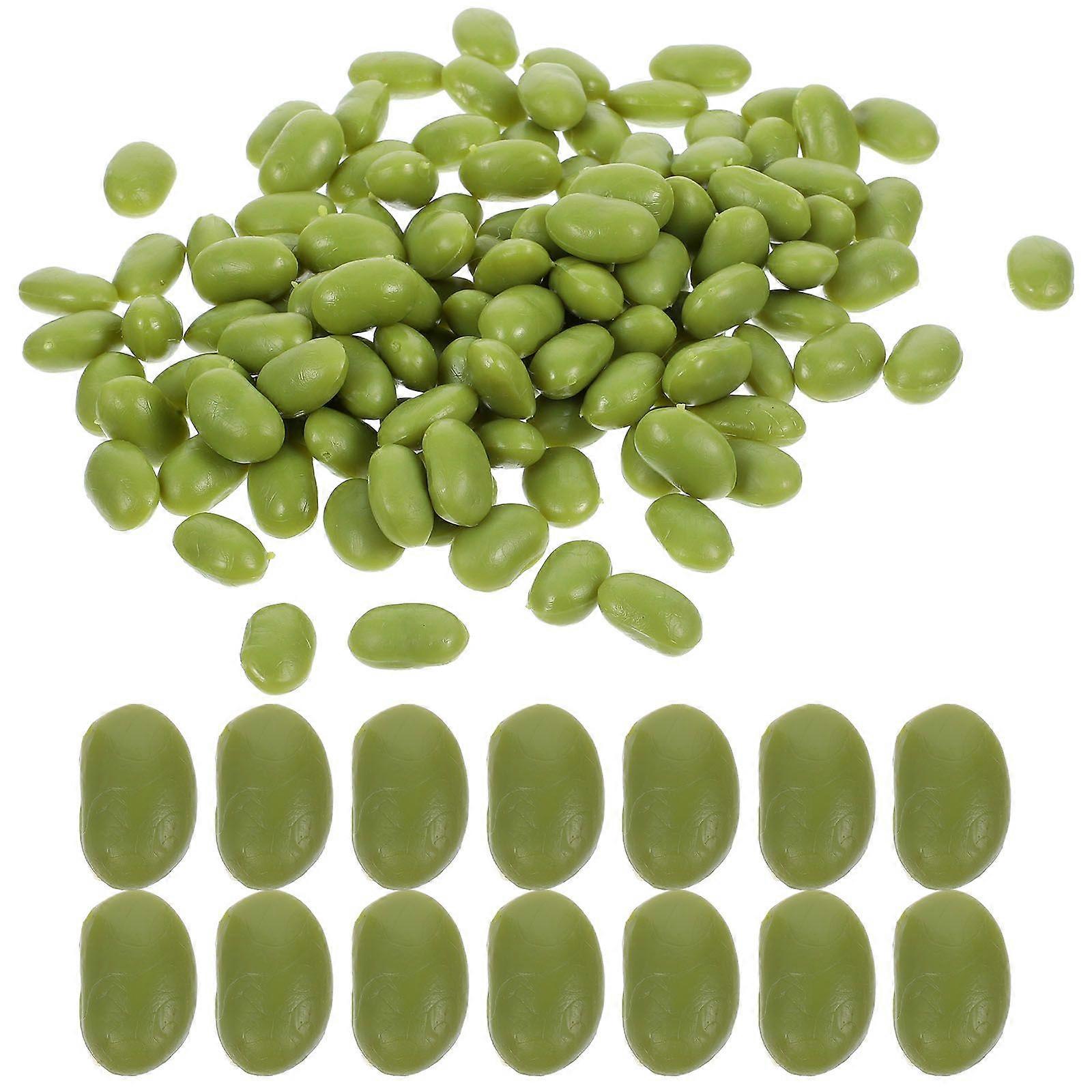 1 Pack of Artificial Bean Model Lifelike Simulation Fake Bean Fake Vegetable Decoration