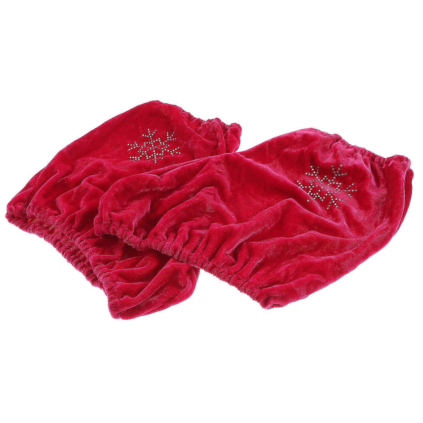 Protective Skate Shoes Cover for Ice Skating A Pair of Red Shoe Covers
