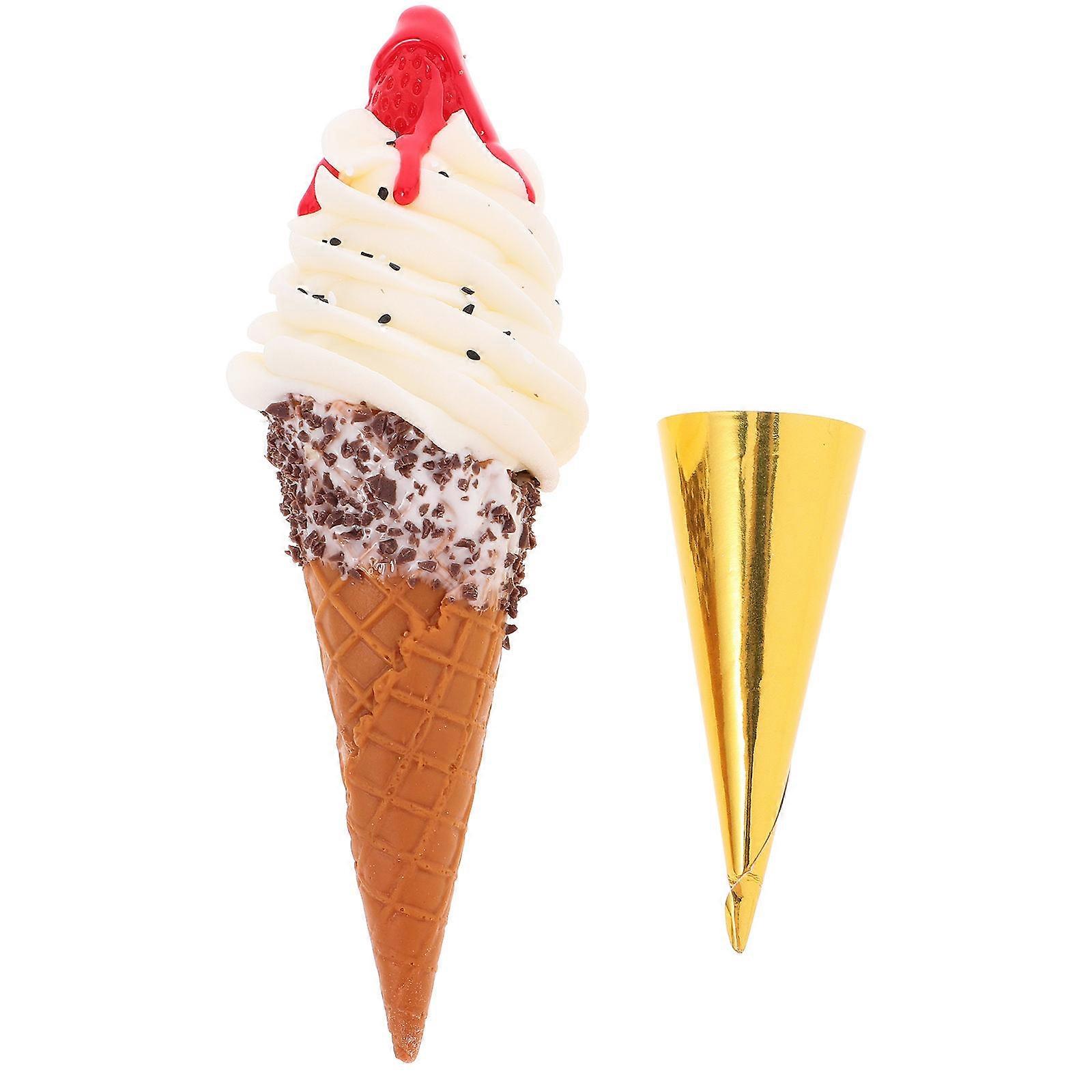 Artificial Ice Cream Fake Dessert Model for Home 4Pcs Collection