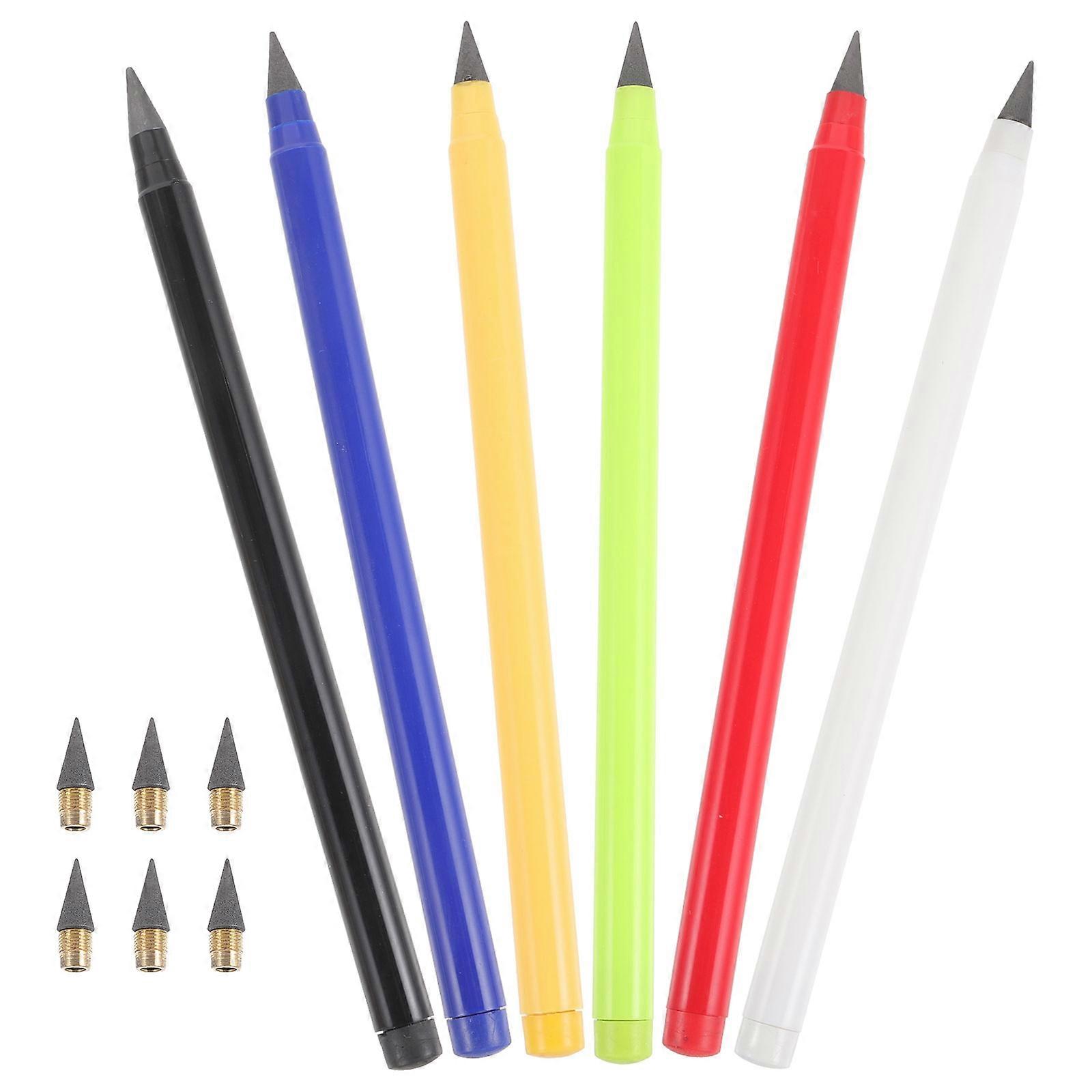 Metal Pencil Inkless Pen for Writing Use 2Sets Assorted Colors Included