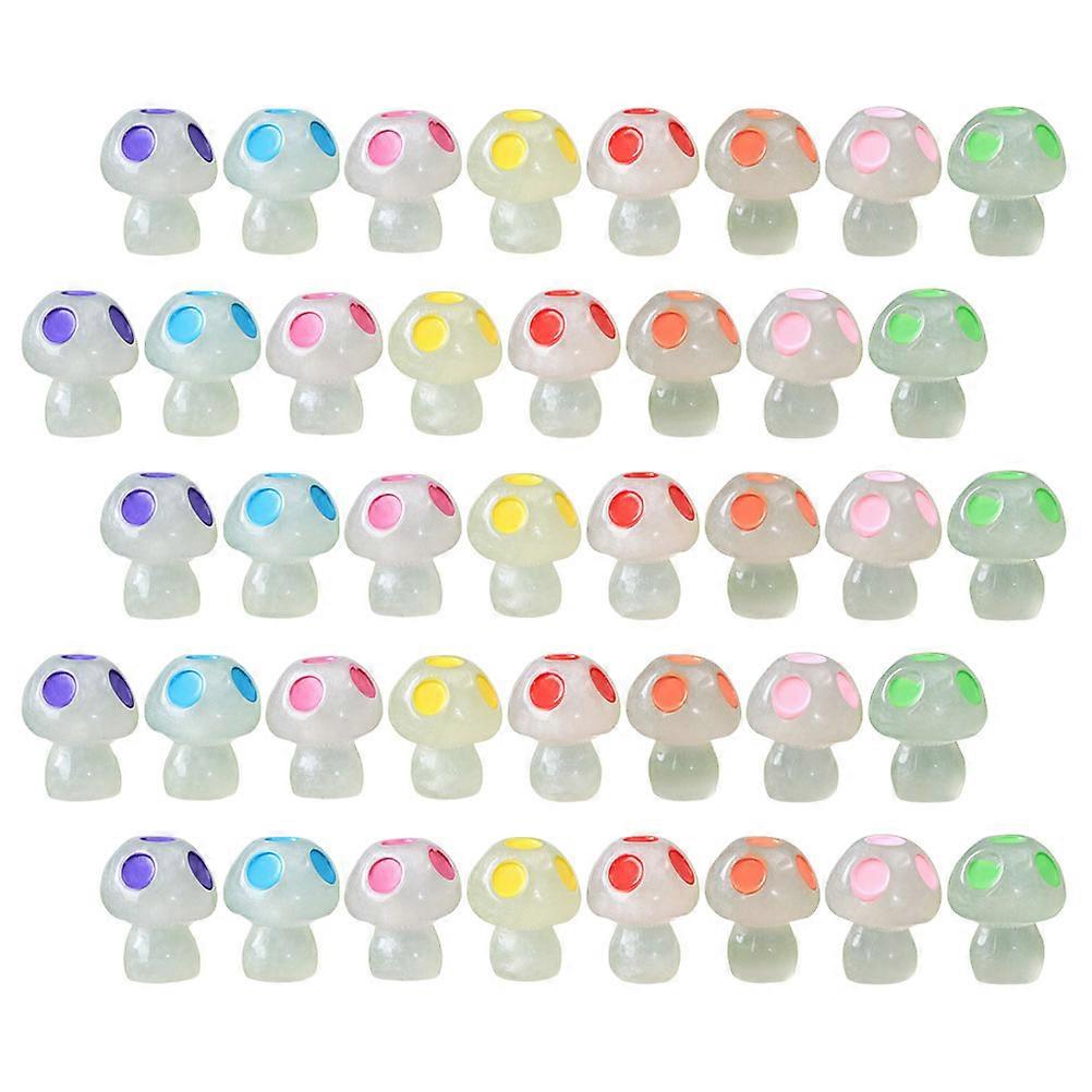 Miniature Mushroom Garden Decoration for Craft Ornaments 80Pcs Set