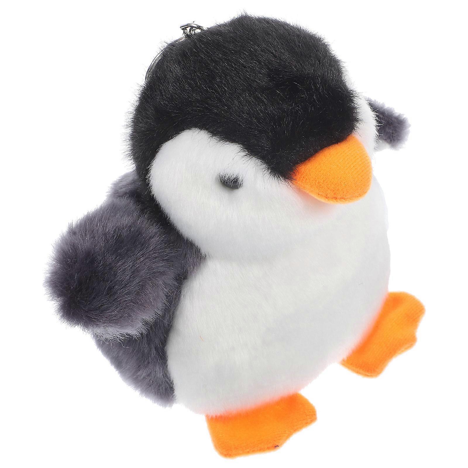 Cartoon Plush Penguin Keychain for Key Ring Decoration 2Pcs Pack