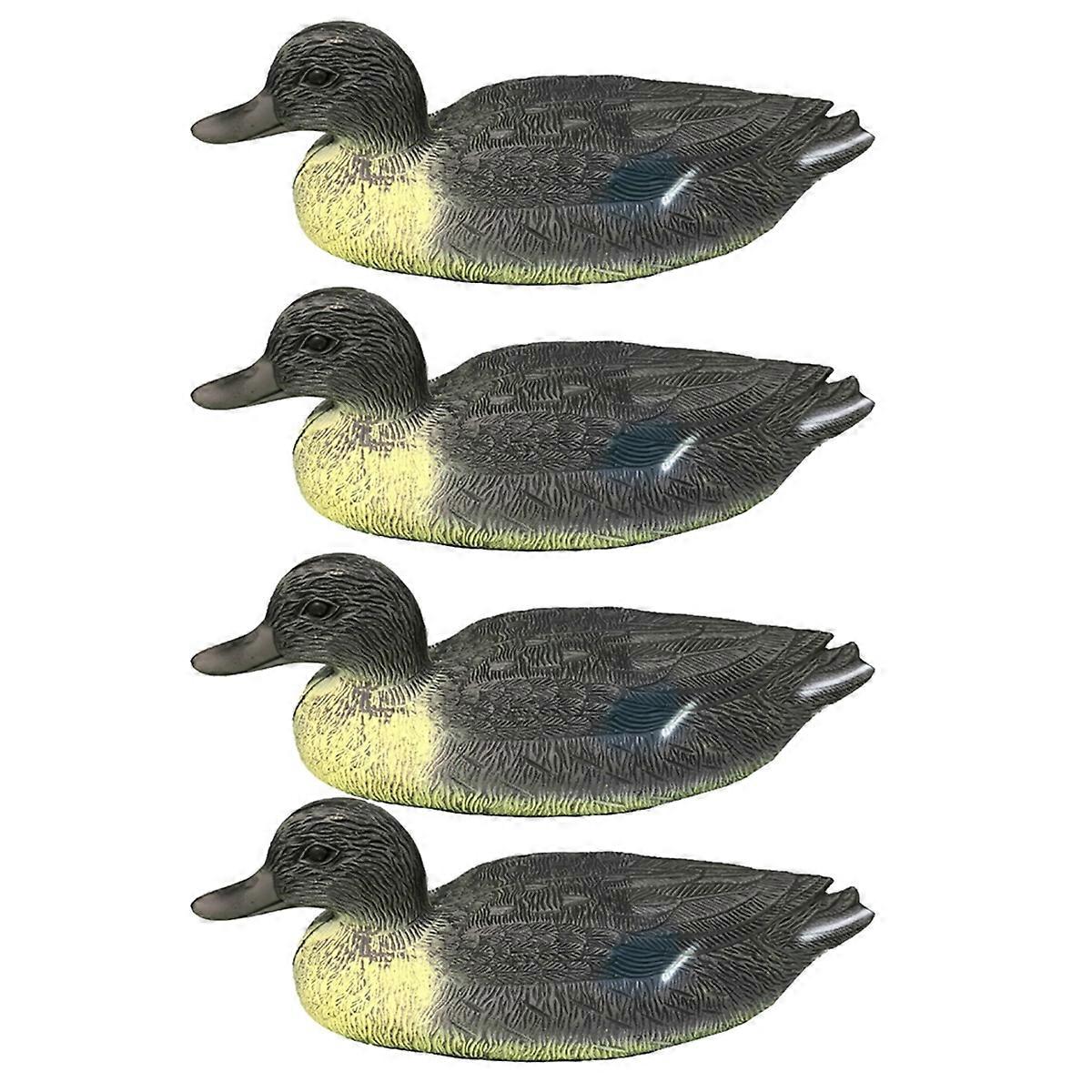 4Pcs Simulated Duck Outdoor Garden Courtyard Decoration Float on the Water Hunting Decoy Realistic B