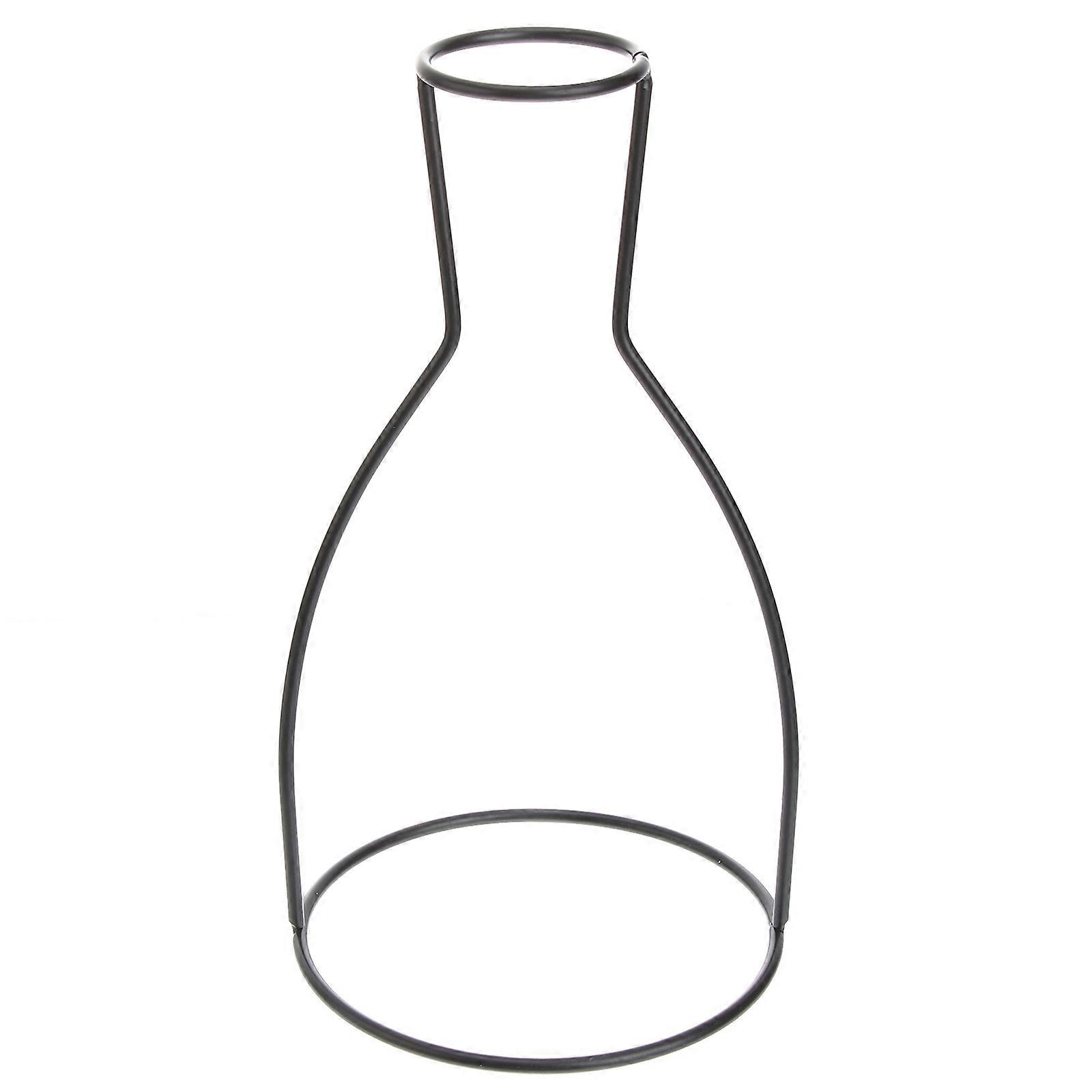 Plant Case Shelving for Display with 2Pcs Iron Vases Creative Use