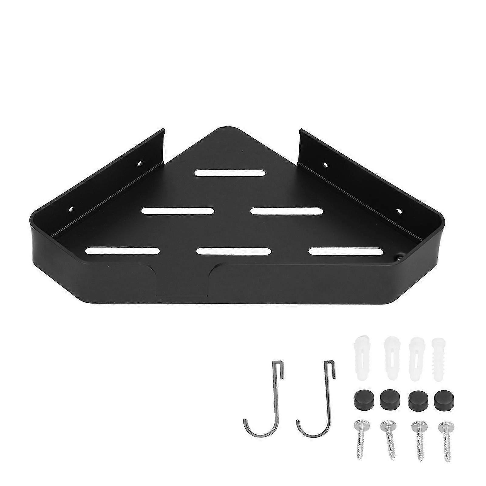 Bathroom Shower Corner Shelf Single Layer Aluminum Triangle Storage Rack