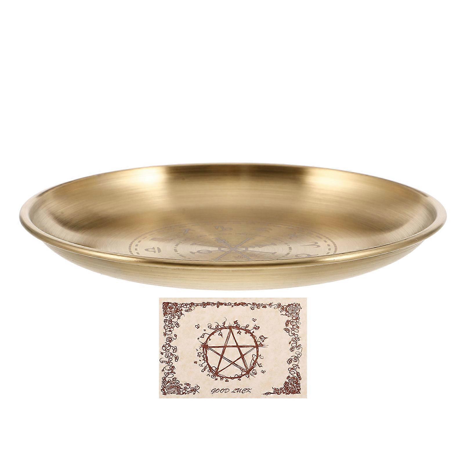 5 Sets Stainless Steel Altar Bowl Dish For Ceremonial Ritual Tarot Reading In Golden Lightweight Style With Unique Function