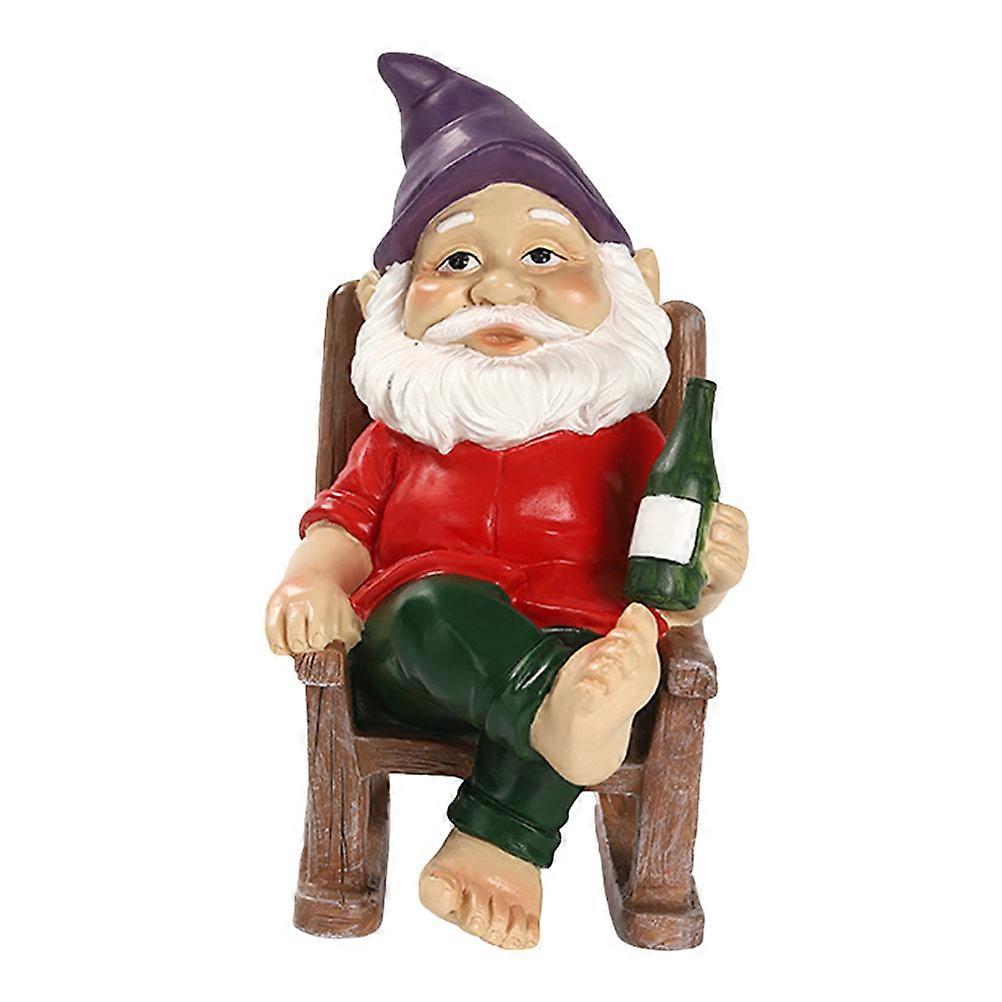 Resin Ornament Gift Dwarf Decoration for Office Desktop 2Pcs