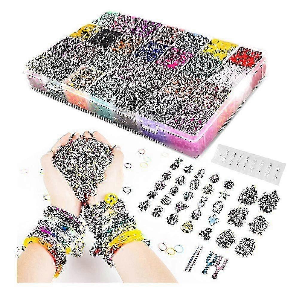10000 + Creatieve Loom Twist Rubber Bands Sieraden Making Kit