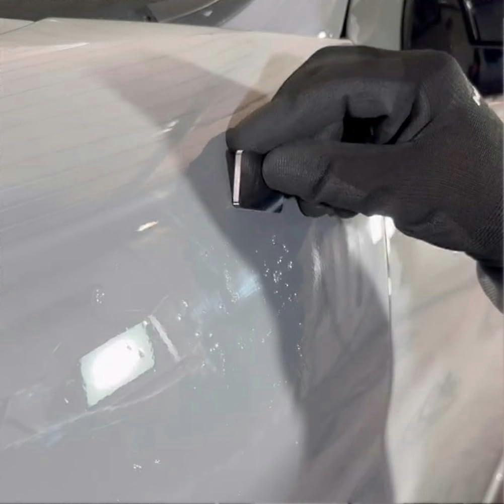 Auto Scratch Maintenance Paint Steel  Gadget Scraper Applicator With Sandpaper For Car Touchups