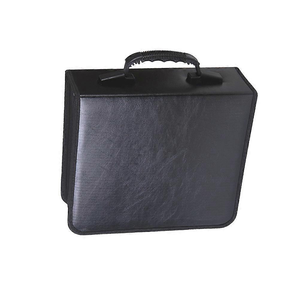 Black Car Dvd Box Organizer Bag for Practical Use 2Pcs with PU