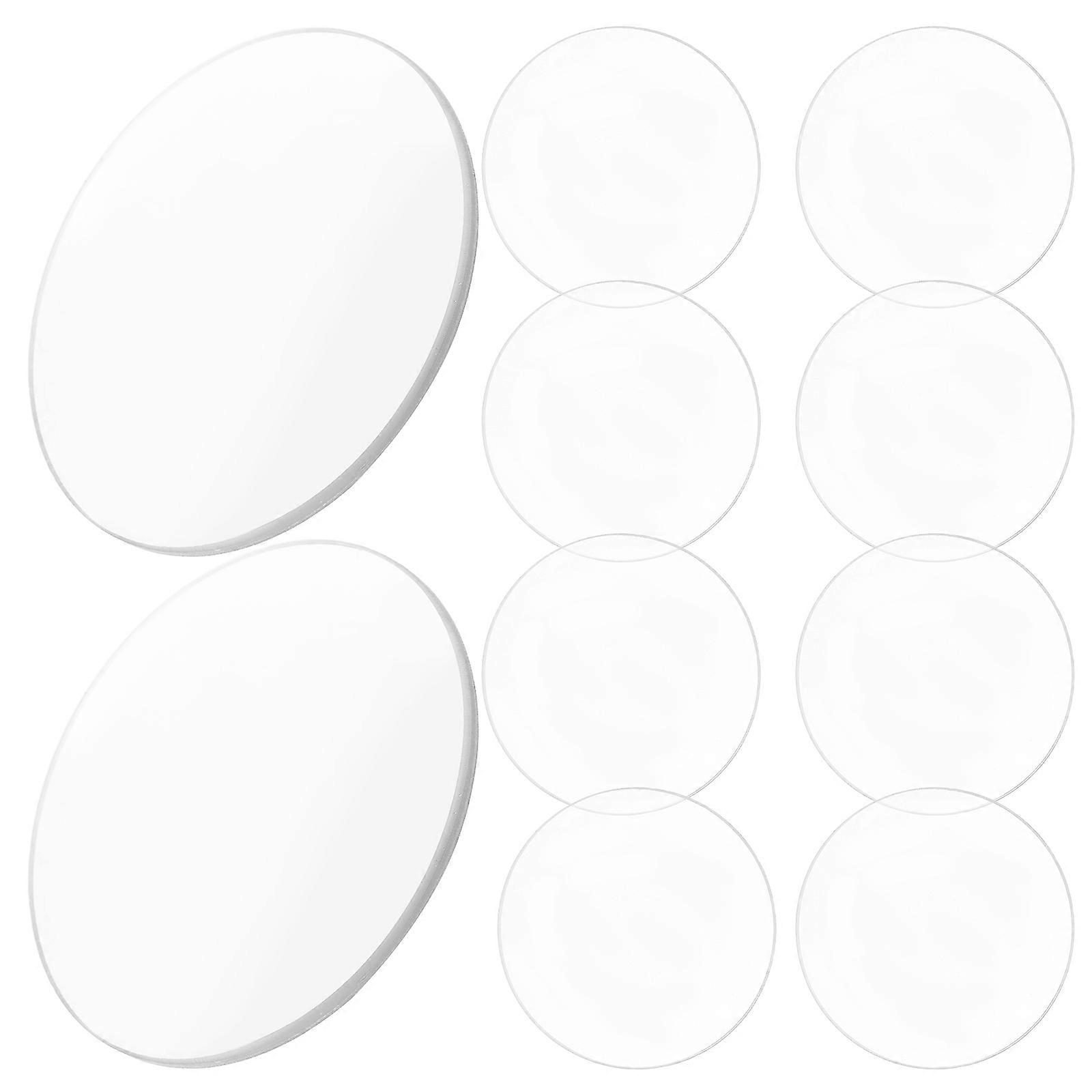 Optical Acrylic Lens Double Convex Magnifying Lens for Magnifier 40Pcs