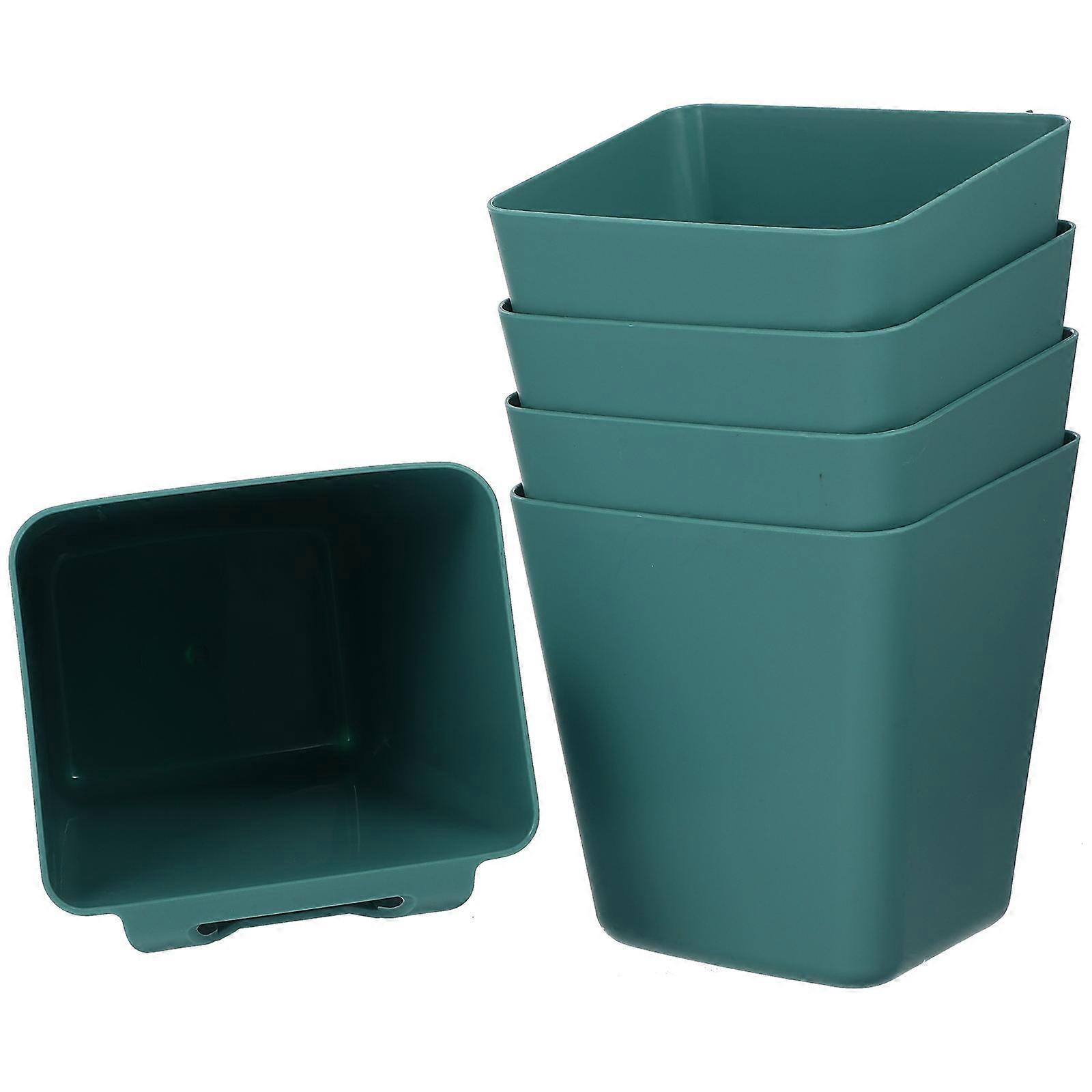 Hanging Plastic Storage Basket for Trolley Storage Accessories 25Pcs Green