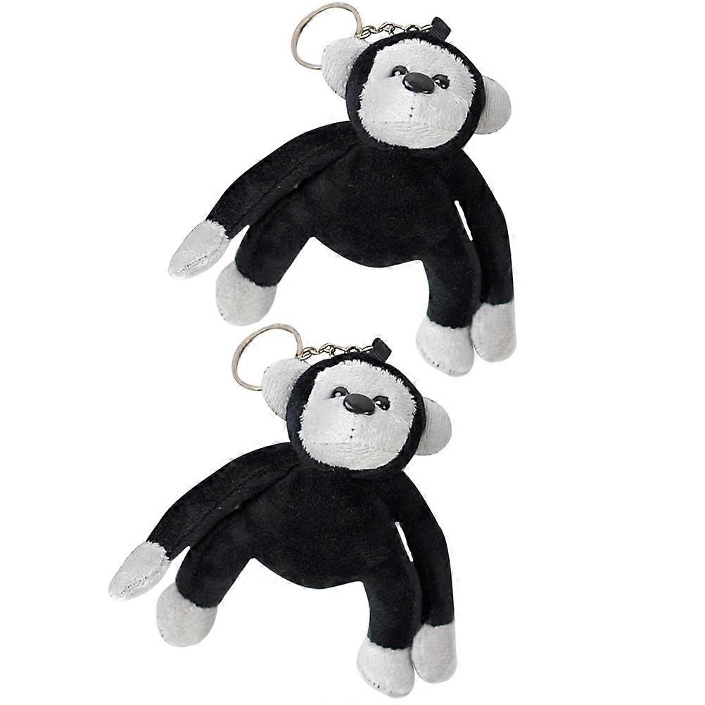 Plush Keychains Gorilla Pendant for Decoration 4Pcs Pack