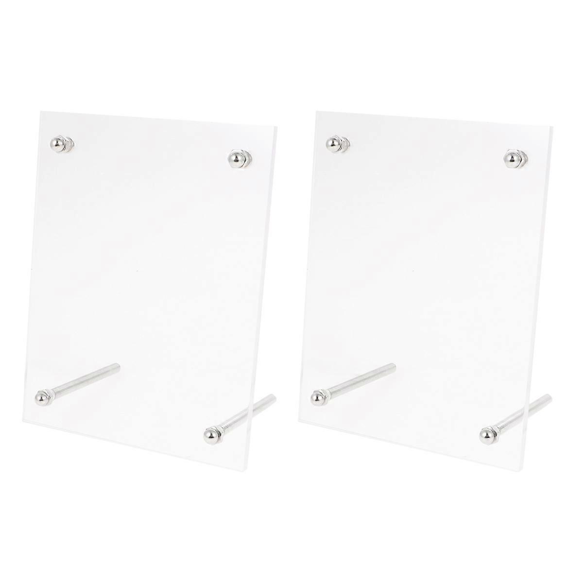 Glass Crystal Display Stand Photo Frame for Decoration Use 6Pcs