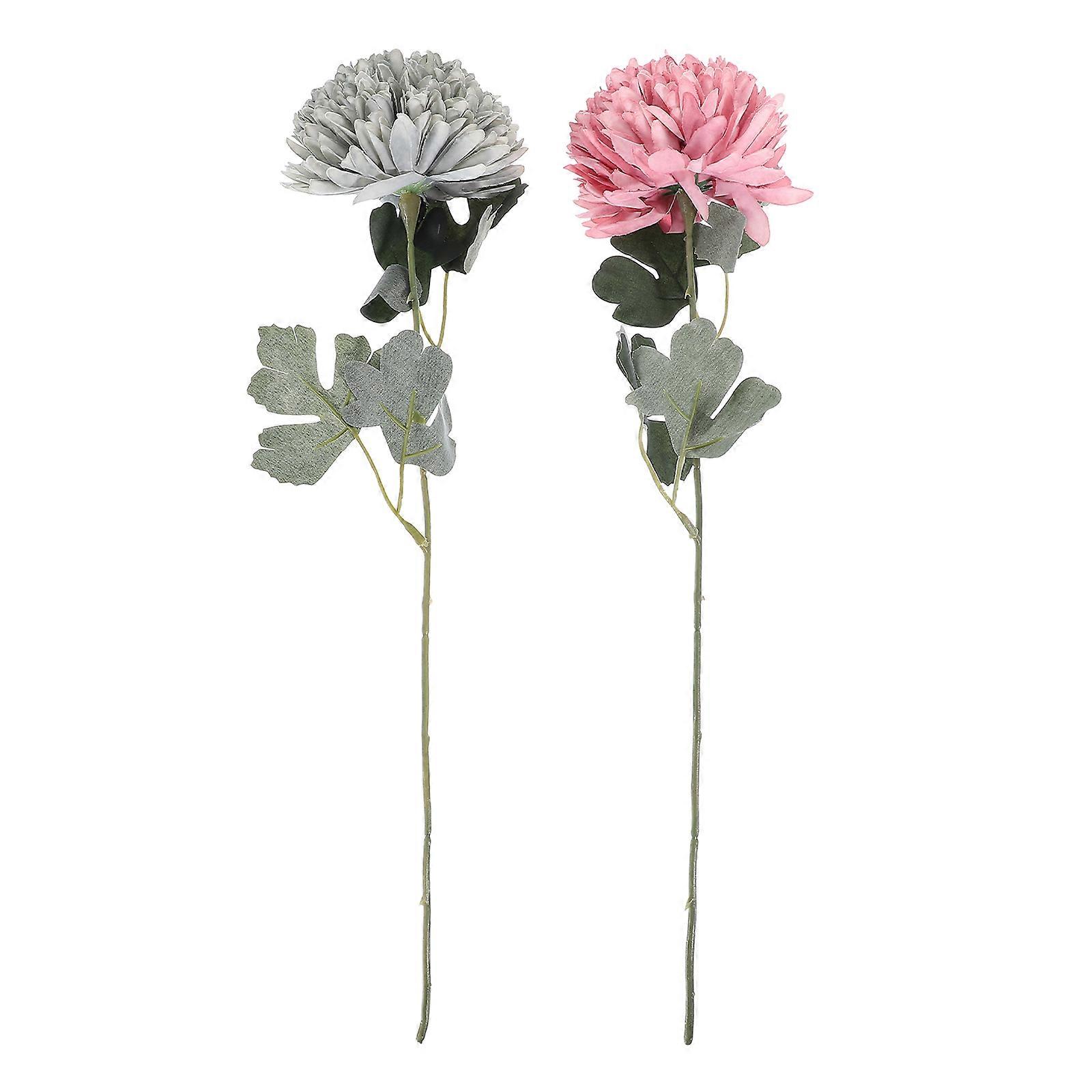 Vibrant Dandelion Home Decoration 2Pcs for Festive Atmosphere in Assorted Colors with High Simulation Effect