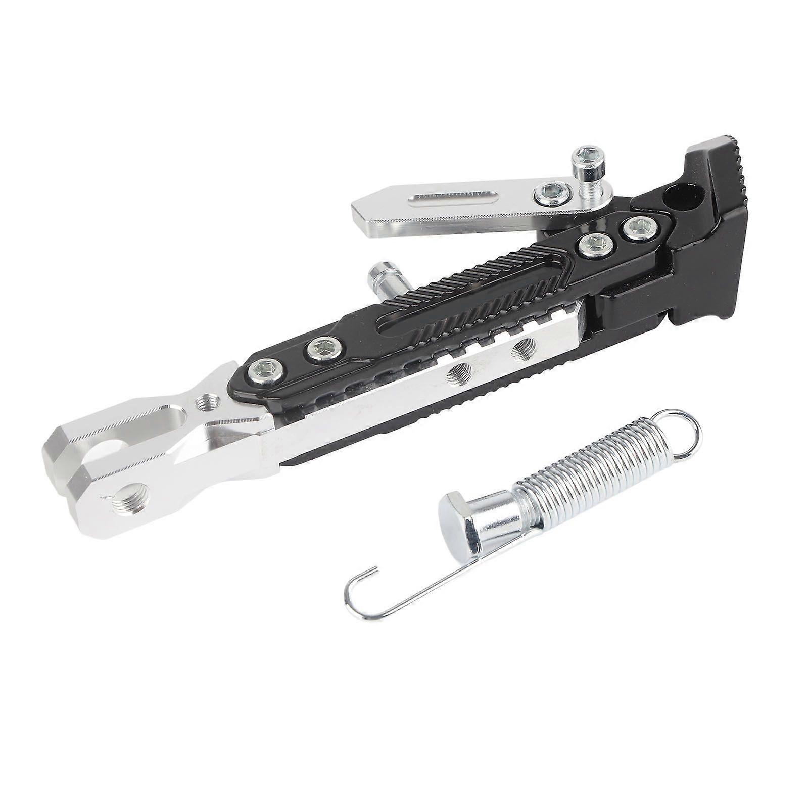 Universal Adjustable Foot Side Support Stand for NMAX 155 20152016 NMAX 125 Silver