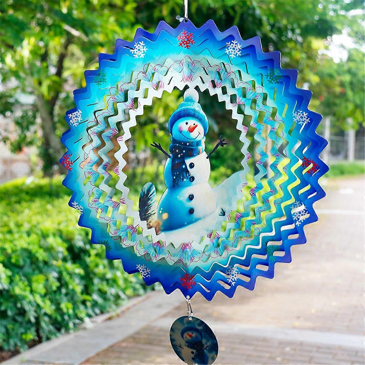 Wind Spinners 3D, Christmas Hanging Wind Spinner for Christmas Decor