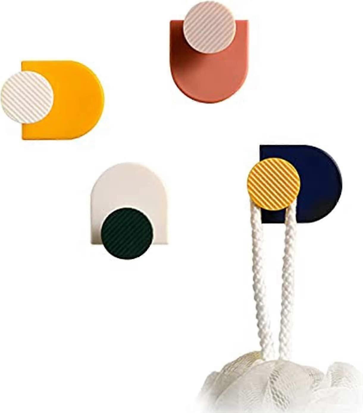 Colored self-adhesive hooks Colored self-adhesive heavy duty towel hooks Plastic self-adhesive hooks