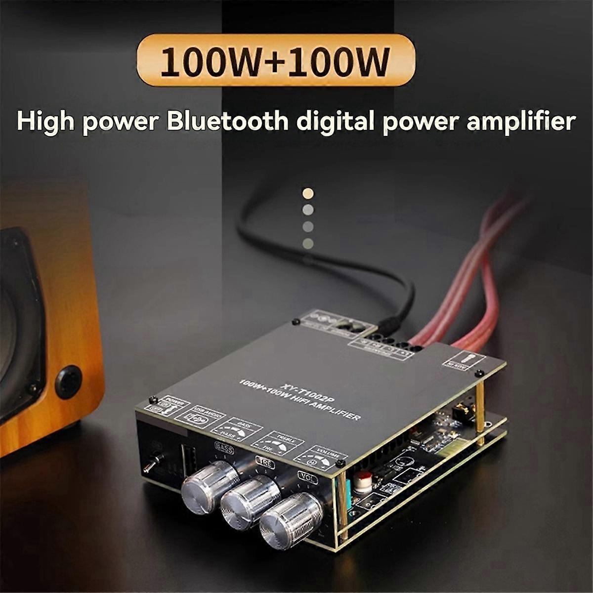 100Wx2 Bluetooth Digital Amplifier Board Audio Stereo Equalizer A